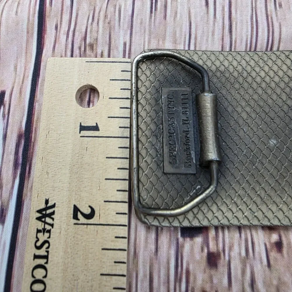 Vintage Classic In-Sink-Erator Belt Buckle SpecCast Rockford IL Metal Retro USA